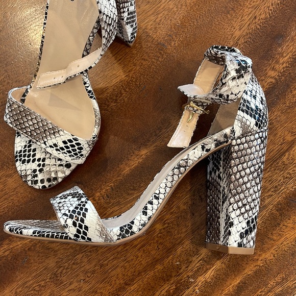 Animal print white and black heels - Picture 2 of 6